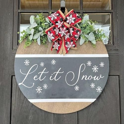 Christmas Stencils for Painting on Wood Reusable Large Merry Christmas Believe Stencils for Window Door Hanger Home Crafts Canvas Wall Holiday (14in Christmas) - style: 14in Christmas