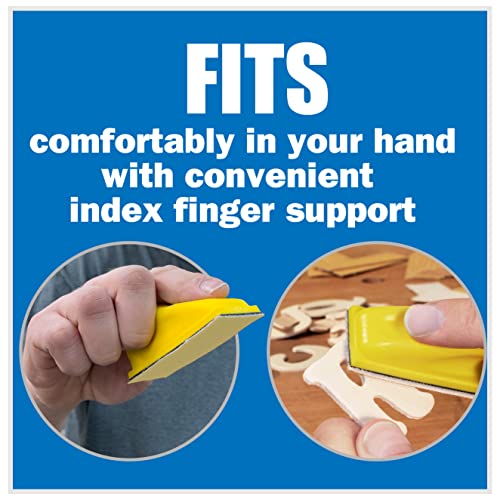 Sanding Mouse Mini Finger Sander For Crafts With 50 Pre Assorted Grits