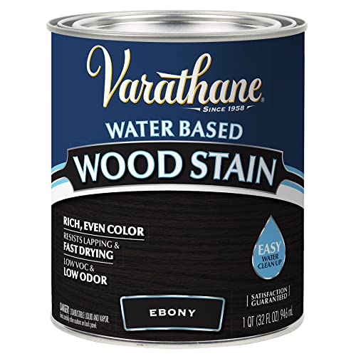 Varathane Ebony Wood Stain - color: Ebony, size: 1 Quart (Pack of 1)
