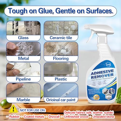 Adhesive Remover Spray, 16.9 oz, Removes Sticker, Label & Glue Residue Fast