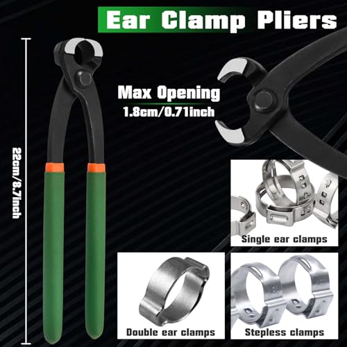 3 Pcs Nail Puller Set 6-inch End Cutting Pliers 6-inch Nail Puller Pliers 9-inch Hose Clamp Plier End Cutter Plier Set Steel Nail Cutter Tool Hardware For Cut Wires Pull Nails - style: 3 Pcs Nail Puller Set