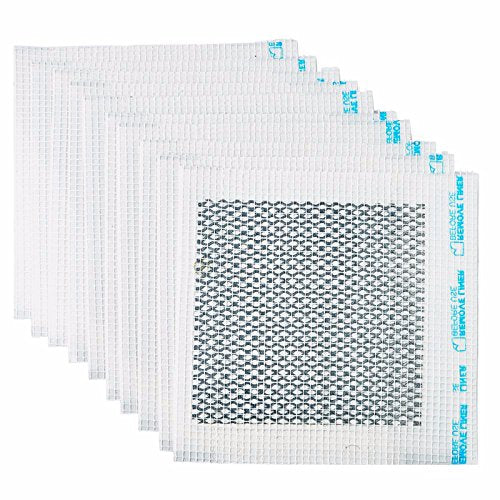 Wideskall® 4" x 4" inch Heavy Duty Self Adhesive Wall Repair Patch for Drywall, Pack of 10 - size: Pack of 10