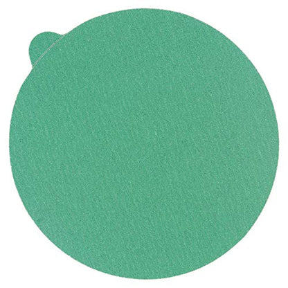 Dura-Gold Premium 5" Green Film PSA Sanding Discs - 180 Grit (Box of 50) - size: 180-Grit