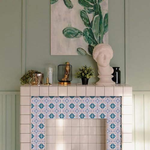36 Pcs 4 Style Victorian Style Wall Tile Stickers, 4x4 Inch - color: Victorian Style
