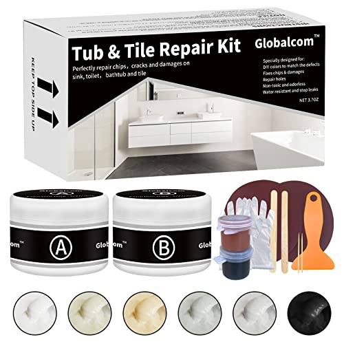 Tub and Fiberglass Shower Repair Kit, Porcelain Repair Kit (Color Match)