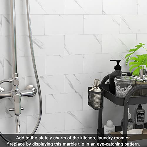 VAOVI Matte Peel and Stick Tiles Bathroom Wall(23pcs,Calaeatta) - color: Calaeatta