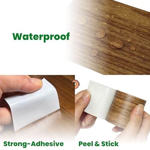 ECOHomes Wood Grain Repair Tape (Classic Brown, 4 Inch x 15 Feet) - color: Classic Brown, size: 4 Inch By 15 Ft