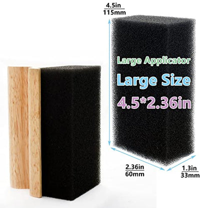 Wood Cutting Board Oil Wax Applicator with Replaceable Scrubber Pads - size: Applicator & Scrubber