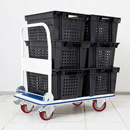 4 in Heavy Duty Casters,1800 lb Set of 4,Locking Swivel Wheels - size: 4 inch