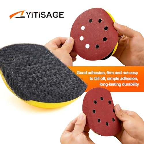 1pc 5 Inch Mouse Hand Sanding Block for Hook and Loop Discs Ideal for Wood Furniture Restoration Home Arts and Crafts - style: 5 inch Mouse Hand Sanding Block