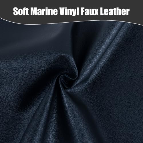 Marine Vinyl Faux Leather,1Yard 36"X54" Boat Auto Upholstery DIY Projects (Black, 36"X54") - color: Black, size: 36"X54"