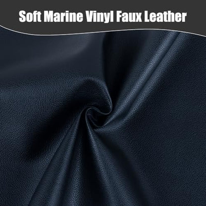 Marine Vinyl Faux Leather,1Yard 36"X54" Boat Auto Upholstery DIY Projects (Black, 36"X54") - color: Black, size: 36"X54"