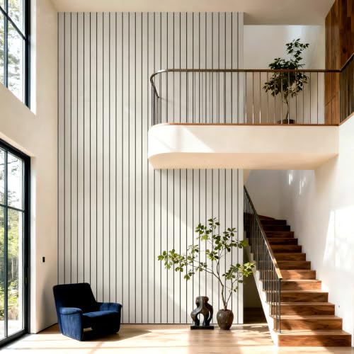 3D Wall Panel Peel and Stick, 15.7 x 118 in, Light Beige - color: Light Beige