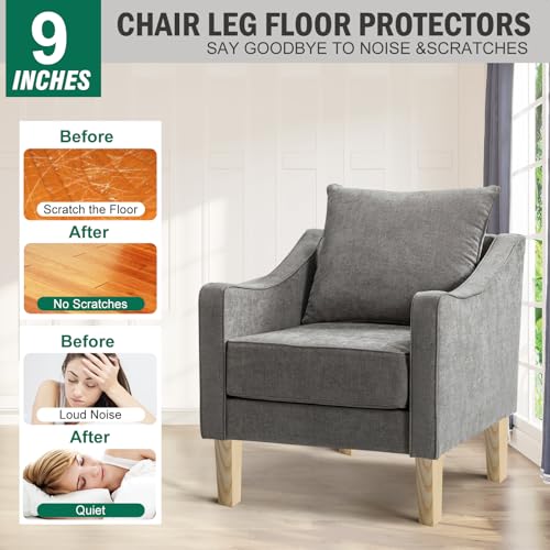 FoDau770 Square Furniture Legs 9 Inch, Ash Wood Legs with 5/16"-18 Bolts - size: 9 Inch