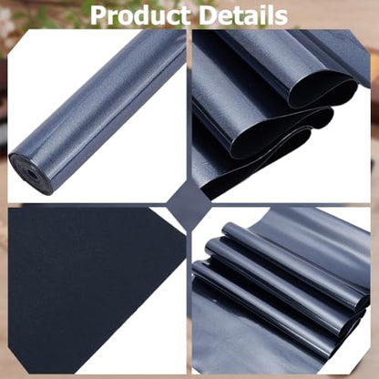 53 x 11.8 Inch 0.8mm Black PU Leather Fabric Glossy Mirrored Faux Leather Sheets Smooth Holographic NEON Shiny Synthetic Leatherette Vinyl Roll for Earrings Bows Wallets DIY Projects - color: Black
