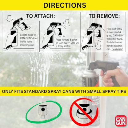 SafeWorld International 116504-12 The Original Can Gun Spray Can Tool