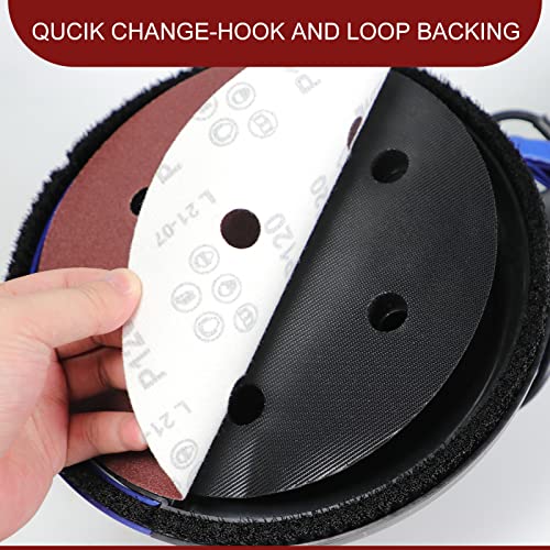 Awutzut 9 Inch 6 Hole Sanding Discs 60 Grit Hook and Loop for Drywall Sander 12PCS - style: 60 Grit