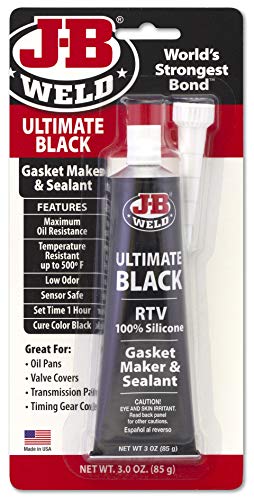 J-B Weld 32329 Ultimate Black RTV Silicone Gasket Maker and Sealant - 3 oz. - Black - color: Ultimate Black, size: 3 Ounce (Pack of 1)