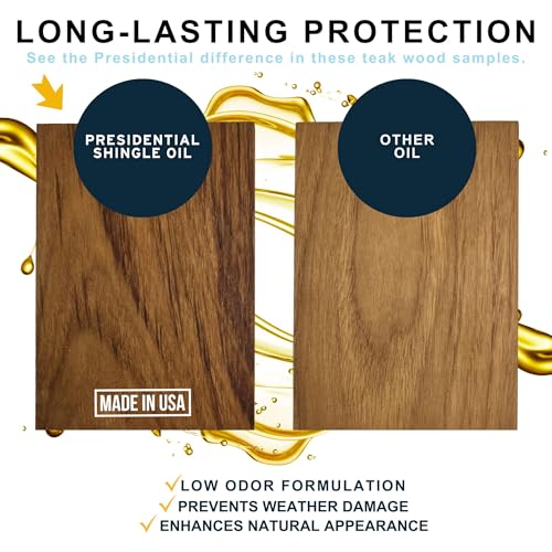 Presidential Shingle Oil - Indoor & Outdoor Clear Wood Sealer (5 Gallon) - size: 5 Gallon Pail