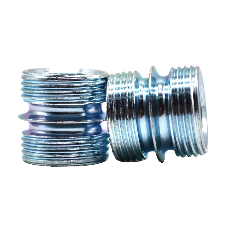 8 Pack Wire Shelving Post Coupler Connector for 1 Inch 25.4mm Diameter Storage Shelves Metal Rack Pole with 0.047" 1.2mm Thickness Coarse Thread, Shelf Unit Post Extension Kit Connection Nuts - style: Post Connector 8 Pack