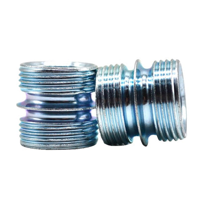 8 Pack Wire Shelving Post Coupler Connector for 1 Inch 25.4mm Diameter Storage Shelves Metal Rack Pole with 0.047" 1.2mm Thickness Coarse Thread, Shelf Unit Post Extension Kit Connection Nuts - style: Post Connector 8 Pack