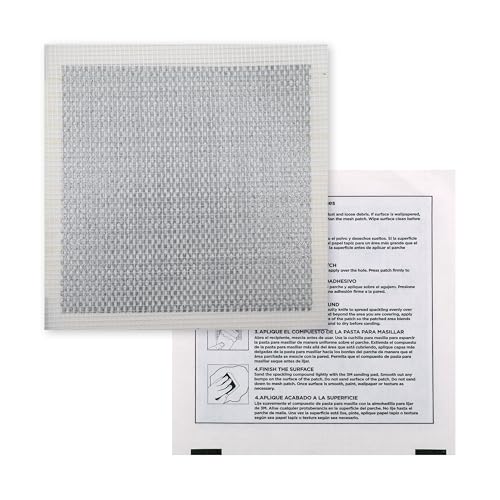 MaxPatch® 6 in. x 6 in. Aluminum Self-Adhesive Wall Repair Patch (3-Pack) – Expanded Perforated Rust-Resistant Aluminum with Strong Adhesive Backing for Interior Wall Repairs