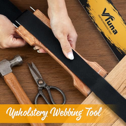 VTUNA Webbing Stretcher Tool, Hardwood Upholstery Straining Puller, Canvas Tensioning Furniture Reupholstering, Stretching Tool for Furniture, Home Supplies.