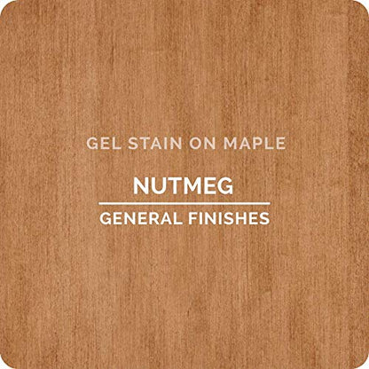 General Finishes Oil Base Gel Stain, 1 Pint, Nutmeg - color: Nutmeg, size: 1 Pint