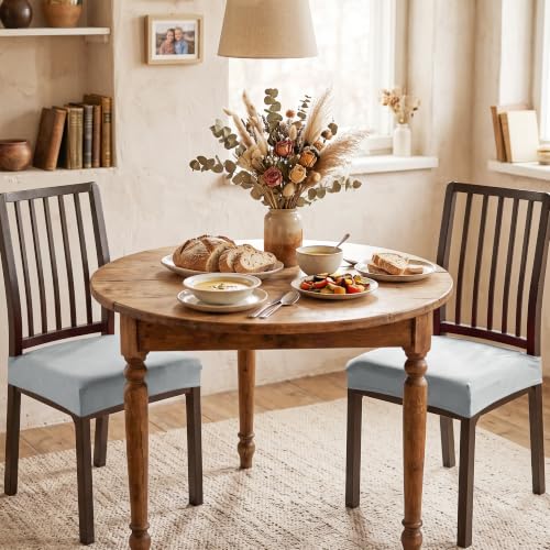 FUANGUI Dining Chair Covers Set of 2, Kitchen Chair Seat Covers - color: 04