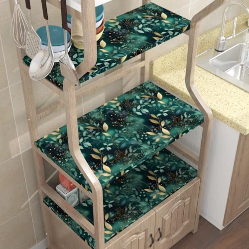 Teal Boho Floral Vinyl Peel and Stick Wallpaper 17.5" x 118" - color: Blue, size: 17.5" x 118"