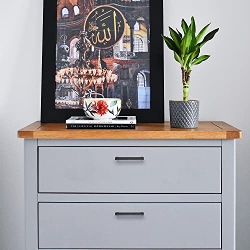 Ravinte Matte Black Cabinet Pulls Slim Cabinet Handles, 3 Inch CC, 30 Pack - size: 3" hole center