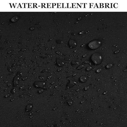 Waterproof Canvas Fabric by The Yard 150D Upholstery Fabric 15 Yard Black - color: Black, size: 15 Yard