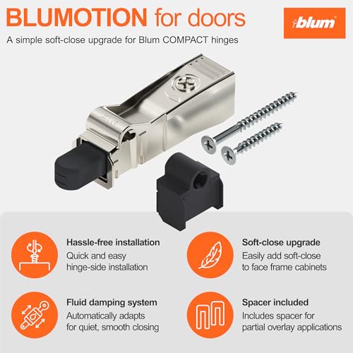 Blumotion Hinge Adapter, Compact w/ Spacer - size: 1 Kit