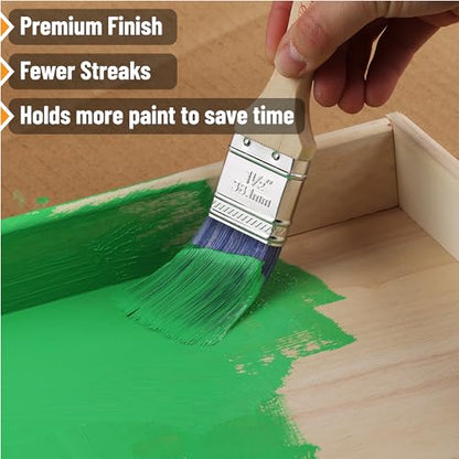 Bates- Paint Brushes, 2-Inch, 1 Pack, Angle Brushes, Treated Wood Handle - color: Wood Handle Angle, size: 1 Pack, 2"