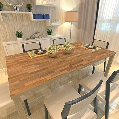 MelunMer Wood Peel and Stick Wallpaper Wood Plank Contact Paper 15.7”×393” - color: Brown, size: 15.7" x 393"