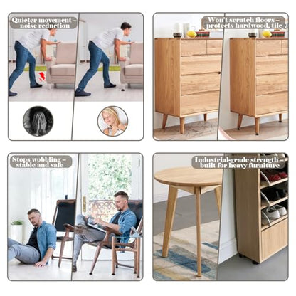 Heavy Duty Leveling Feet 16 Pack-5280 lbs Capacity, 3/8"-16 Thread Adjustable Furniture Levelers with 1" Height Adjustment, Furniture Feet for Table, Cabinet, Workbench, Appliance Stabilization - size: 3/8"-16,16pcs