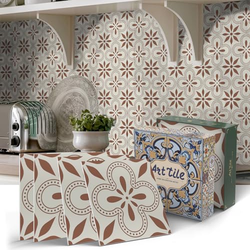 VICCI 24Pcs Peel and Stick Backsplash Tile Stickers 5.9x5.9 inch - color: Art-230, size: 5.9x5.9IN*24PCS