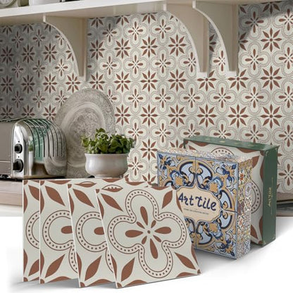 VICCI 24Pcs Peel and Stick Backsplash Tile Stickers 5.9x5.9 inch - color: Art-230, size: 5.9x5.9IN*24PCS