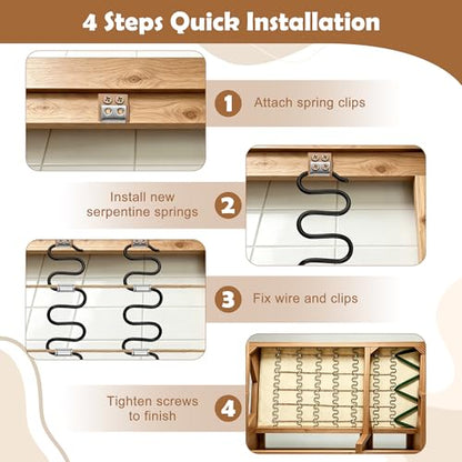 Couch Spring Repair Kit to Fix Sofa Support for Sagging Cushion