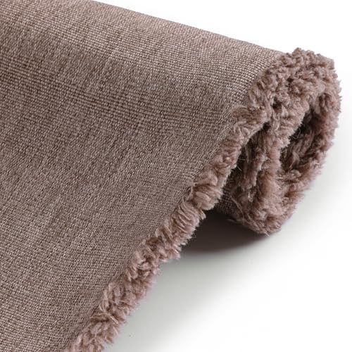 600D Outdoor Upholstery Fabric 58” W Waterproof Canvas Fabric by The Yard - color: Brown, size: 3 yard pre cut