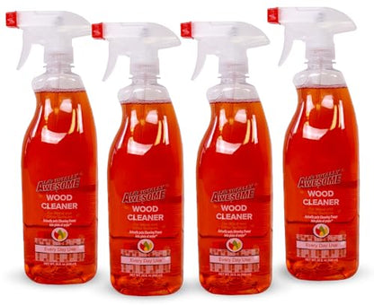 La's Totally Awesome Wood Cleaner Spray for Wood Furniture, Tables, Cabinets, Shelves & More, Everyday Wood Surface Cleaner, 32 Fl Oz, Pack of 4 - size: 32 Fl Oz (Pack of 4)
