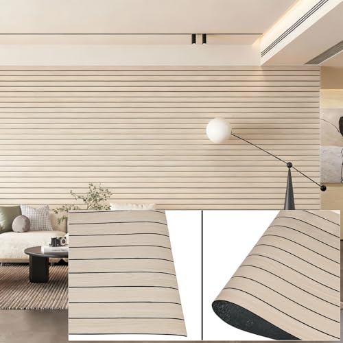 3D Wall Panels Peel and Stick – 15.74"x118" PVC Faux Wood Grain Texture, Self Adhesive Waterproof Wall Covering, DIY Accent Wall, Sofa Background Backsplash & Modern Home Decor, Covers 12.9 sq.ft - color: #3, size: 118" x 15.7"