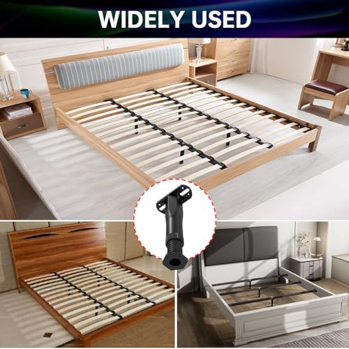 6PCS Adjustable Bed Frame Support Legs (5.1"-8.3"),Center Slats Support Leg - color: 6pcs(5.1-8.3inch)-rigid Plastic