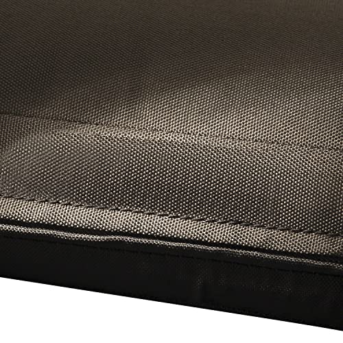 Classic Accessories Ravenna Water-Resistant 19 x 19 x 3 Inch Patio Seat Cushion, Dark Taupe, Chair Seat Cushion - color: Dark Taupe, size: 19"W x 19"D x 3"Thick