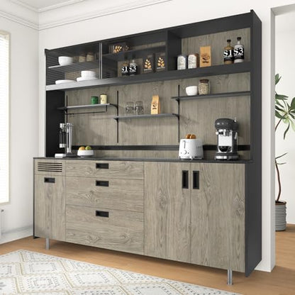WESTICK Light Wood Contact Paper Brown Wood Grain Wallpaper Peel and Stick Countertops Waterproof Wood Countertop Contact Paper for Kitchen Island Table Cabinets Dresser Desk Shelf Liner 15.8" x 78" - color: 5.brown, size: 15.8" x 78"