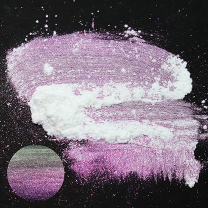 Matio Chameleon Mica Powder, 1.06oz/ 30g Rose Fairy White Chrome Powder - color: W-Rose Fairy