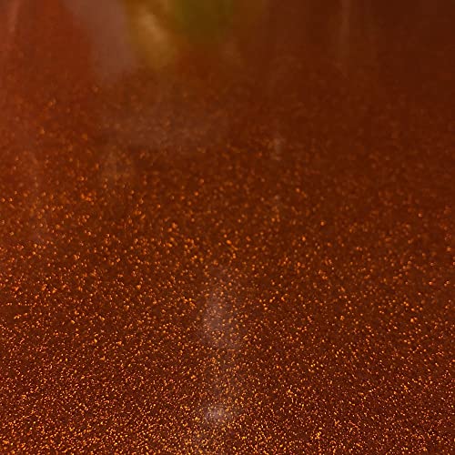 Sparkle Vinyl Fabric, Smooth Glitter Faux Leather Sheets, Shiny Material, Great for Upholstery Bag Making Hair Bows Clips Earrings DIY and Craft Projects - 1 Foot 12"x54" (Copper) - color: Copper, size: 1 Foot