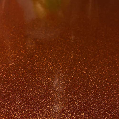 Sparkle Vinyl Fabric, Smooth Glitter Faux Leather Sheets, Shiny Material, Great for Upholstery Bag Making Hair Bows Clips Earrings DIY and Craft Projects - 1 Foot 12"x54" (Copper) - color: Copper, size: 1 Foot