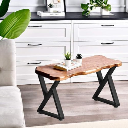 NXN-HOME 16'' Tall Metal Table Legs for Furniture, Bench Legs, Coffee Table Legs, DIY Furniture Legs Set of 2