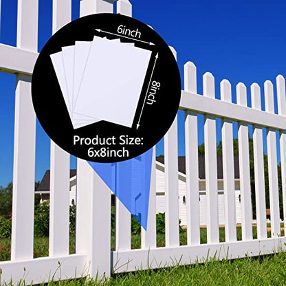 Mudder 20 Pieces Vinyl Siding Repair Kit 6 x 8 in Fence Repair Kit,White - color: White